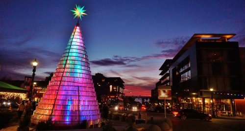 Необычная рождественская ёлка в Сан-Диего (9 фото + видео)