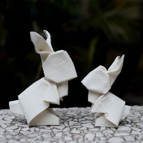 26 впечатляющих оригами, созданных в технике мокрого складывания